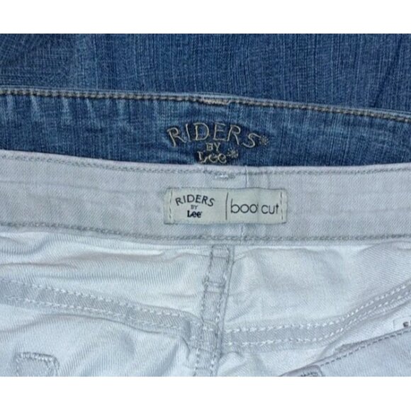 Riders by Lee Women's Size 14 Petite Blue Gray  Jeans  34x27 Lot Of Two Bootcut - Picture 4 of 8